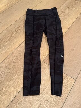 lululemon athletica Black Camo Leggings